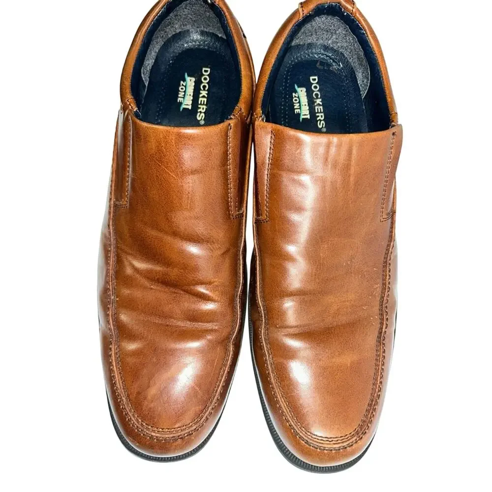 Dockers Comfort Zone Slip Resistant Brown Dress Loafer 90-36812 Men’s Size 9.5